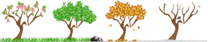 Immagine vettoriale alberi