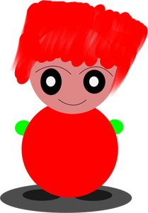 Red-haired personaggio dei cartoni animati