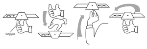 Vector illustration of how to make magic carpet