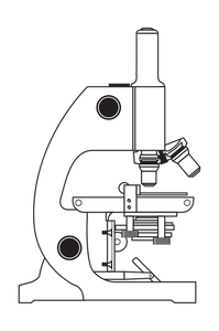 Microscop de desen vector