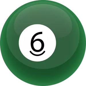 Grønne biljard ballen