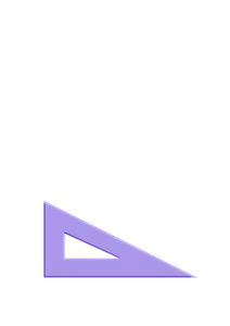Vector drawing of set square