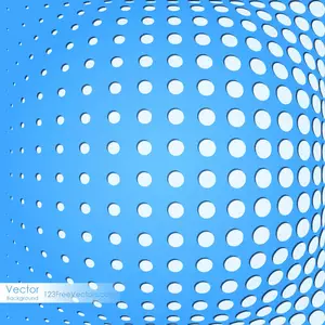 White dots on blue backgrounds