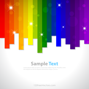 Rainbow Background With Vertical Stripes