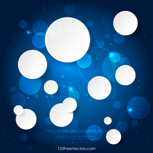 Abstract White Paper Circles