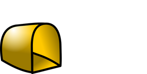 Open postbox vector image