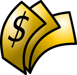 Image of shiny brown money icon