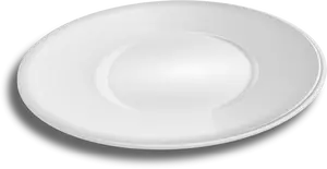 Illustrazione vettoriale del piatto a forma ovale