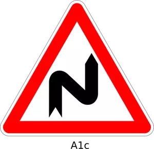 Double curve first to the right
