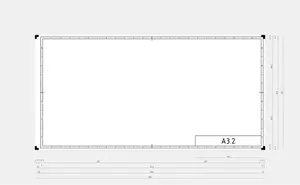 A 3.2 DIN pagina modello vector ClipArt