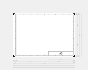 Format A3 DIN vector miniaturi