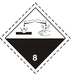 ADR pictogramă 8