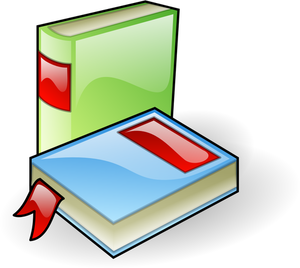 Shiny books vector image