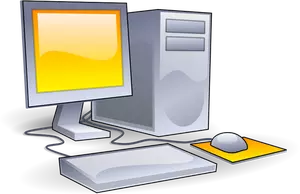 Color old style computer vector graphics