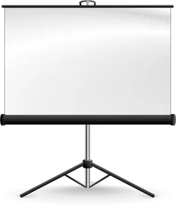 Imagen de vector de la pantalla de proyección portátil