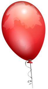 Kırmızı balon vektör görüntü
