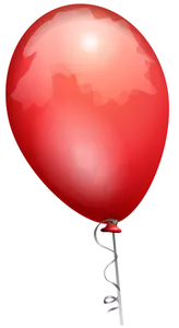 Rote Ballon-Vektor-Bild