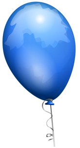 Blue balloon vector image