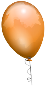 Portocaliu balon vector imagine