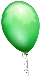 Grafika wektorowa zielonego balonika