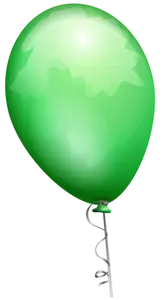 Green balloon vector image