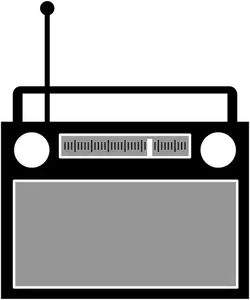 Radio receiver vector clip art