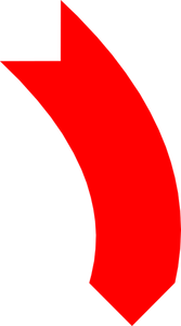 Red down arrow vector clip art