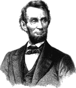 Vektor porträtt av Abraham Lincoln