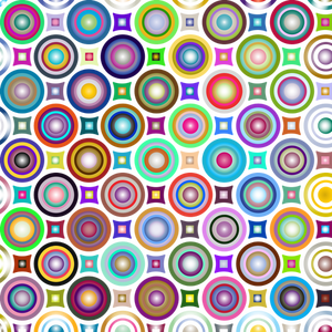 Cercles colorés abstraits