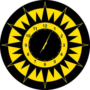 Abstrak sun clock