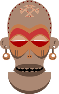 Máscara africana Vector arte
