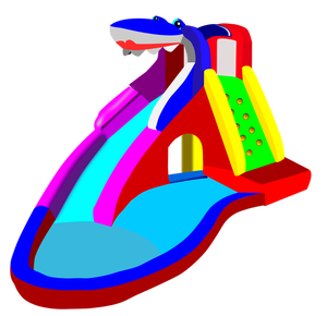 Water slide and pool