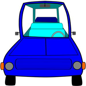 Illustrazione vettoriale di veicolo blu