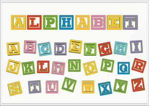 Alphabet letter blocks
