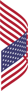 Agitando la bandera americana