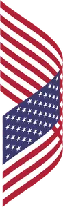 Flapping American flag