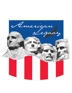 American legacy with Mt. Rushmore vector drawing