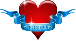 Vector ilmage hjerte og bånd