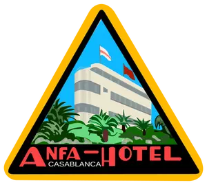 Hotel sticker vector graphics