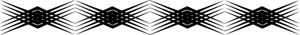 Grafica vettoriale del romboide bordo grigio