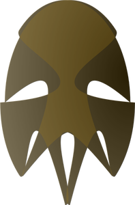 Vector de la imagen de máscara tribal africana