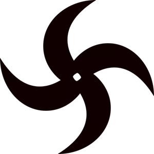 Illustrazione vettoriale di silhouette lama frullatore