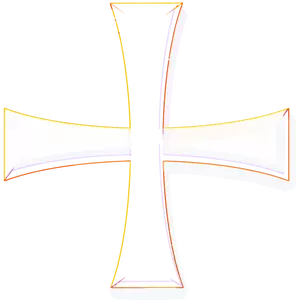 Color Greek cross vector image