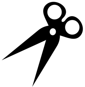 Immagine vettoriale silhouette di forbici