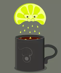 Angry lime vector illustration