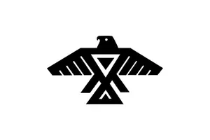 Emblema dell'immagine vettoriale Odawa, Ojibwe e Algonquin peoples.people