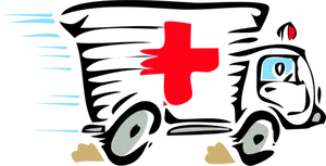 Ambulance truck vector image