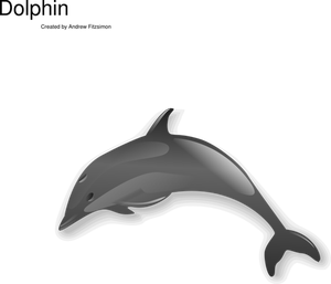 Vector illustraties van eenvoudige kleine walvis