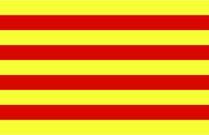 Flagge von Catalonia Abbildung