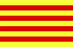 Bandeira de ilustração da Catalunha